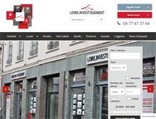 Tablet Screenshot of loire-investissement.com